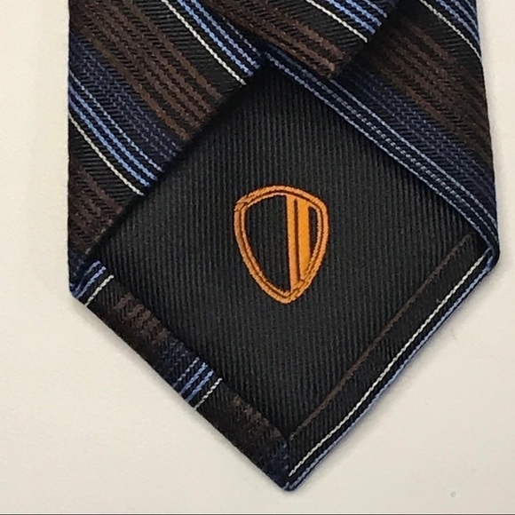 Ben Sherman 100% Silk Striped Necktie - Picture 4 of 9
